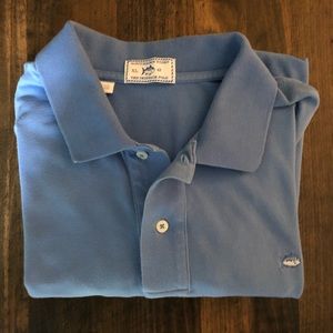 Southern Tide blue skipjack polo, XL